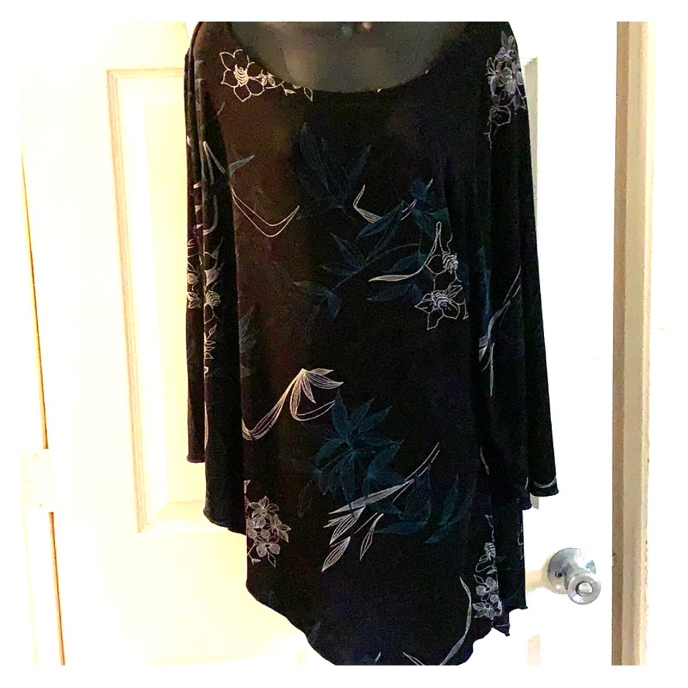Chico’s glam blouse, size 2/12 or large